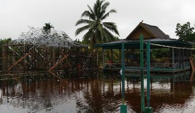 Pekerjaan Fisik Desa Keramat Jaya Tinggal Satu Bangunan Lagi